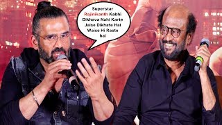 Sunil Shetty RESPECT For Superstar Rajnikanth At DARBAR Official trailer [upl. by Hniv]