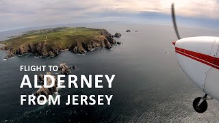 4K ATC Flight from Jersey to Alderney The Channel Islands [upl. by Coussoule]