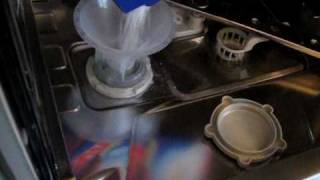 Miele G 1532 Sci Filling the salt container [upl. by Ellehc806]