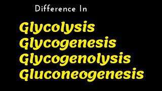 Difference In glycolysis glycogenesis glycogenolysis gluconeogenesis in Hindi  Mudgalbiology [upl. by Hacim17]