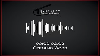 Creaking Wood  HQ Sound Effects [upl. by Kacerek76]