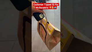 DoorDash Customer Tipped 2 For McDonald’s 🍟🍔🚙 shorts fooddelivery gigworker gigwork [upl. by Trevar]