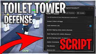 ⏰ REWIND EVENT Toilet Tower Defense Script Hack Auto Farm Auto Place amp Upgrade  Roblox 2024 [upl. by Ricca170]