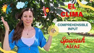 🌞 Weather in SPANISH for SENIORS  Easy Spanish for Beginners [upl. by Mahgem]