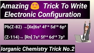 3 Amazing 😍 Tricks to Write Electronic configuration of any Elements within 10 sec  s p d f [upl. by Mahoney76]