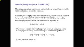 Metody numeryczne Wykład nr 4 Obliczanie wartości własnych i wektorów własnych [upl. by Leese]