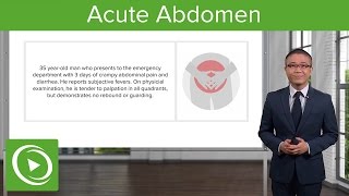 Acute Abdomen General Principles – General Surgery  Lecturio [upl. by Awad96]