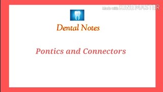 Pontics and Connectors in FPD [upl. by Erdnassak]