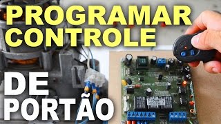 Como codificar controle remoto de portão automático  Passo a passo [upl. by Yeslah]