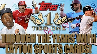 Topps Tier One Baseball Through The Years With Layton Sports Cards [upl. by Lettie997]