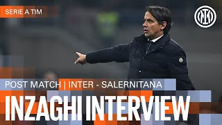 SIMONE INZAGHI INTERVIEW  INTER 40 SALERNITANA 🎙️⚫🔵 [upl. by Yrak]