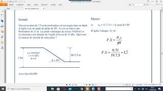 TUT0GEOSLOPE ETUDE DE LA STABILITE DUNE EXCAVATION SUR UN DEPOT DARGILE [upl. by Ettenad]