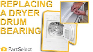 Dryer Troubleshooting How to Replace Your Dryers Drum Bearing  PartSelectcom [upl. by Maurise496]