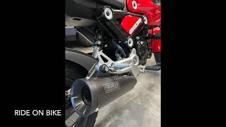 Honda GROM Vance amp Hines Upsweep Slip On Exhaust Sounds SD 480p [upl. by Sosna]