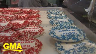 This bakery claims their candidate cookies accurately predicted the last 3 elections l GMA Digital [upl. by Welbie]