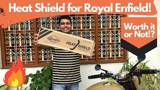 Heat Shield for Royal Enfield Bullet  Review and Installation  Silencer Wrap vs Heat Shield [upl. by Anyar847]