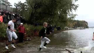 Bemidji State Footballs Homecoming 2013 Lake Jump [upl. by Alehtse]