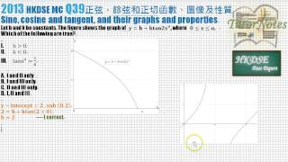 HKDSE Maths 2013 MC Q39 [upl. by Ailimat]