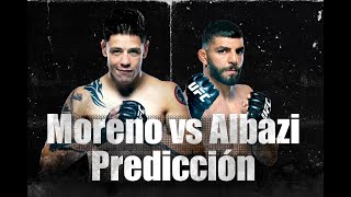 Brandon MORENO vs Amir ALBAZI MI PREDICCIÓN de la pelea [upl. by Allicsirp852]