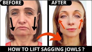 🛑 FACE YOGA FOR SAGGING JOWLS  FACE LIFTING EXERCISES FOR JOWLS amp LAUGH LINES  NASOLABIAL FOLDS [upl. by Olrac373]