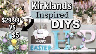 DIY Kirklands Inspired Decor  Dollar Tree Easter DIYS  Krafts by Katelyn [upl. by Aihsened]