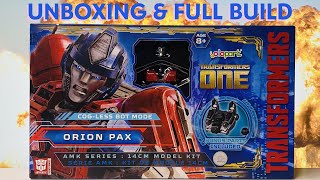 UNBOXING amp FULL BUILD Yolopark Orion Pax Cogless Bot Mode Transformers One AMK Series Model Kit [upl. by Rodolph407]