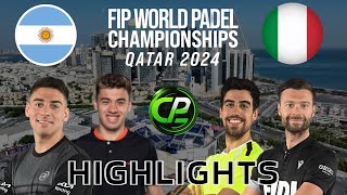 DINENNO amp AUGSBURGER VS CASSETTA amp CREMONA  GROUPS  FIP WORLD PADEL CHAMPIONSHIPS 2024 HIGHLIGHTS [upl. by Born]