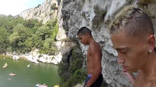 Saut en Ardeche  Pont de lArc HD [upl. by Ardra]