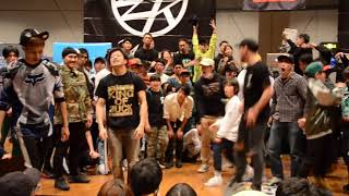 Soulja Twiggz vs Kid Twiggz｜MENS TOURNAMENT BEST 4 ②｜KING OF BUCK 8｜20171210 [upl. by Roxy]