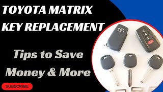 Toyota Matrix Key Replacement  How to Get a New Key Tips to Save Money Costs Keys amp More [upl. by Adrianna57]