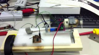 Piezoelectrical Energy Harvesting from vibration with a DC motor [upl. by Antony]