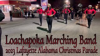 Loachapoka High School Marching Band 2023 Lafayette Alabama Christmas Parade [upl. by Kristopher]