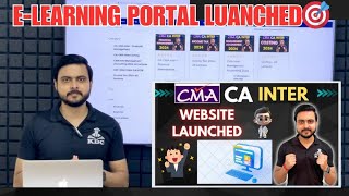 ePortal Website Launched🔥For CA CMA Inter Students 😊  All Courses Available Now💪 Lets Start 🎯 [upl. by Heidy]