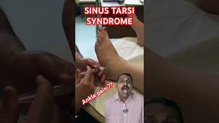 Sinus tarsi syndrome  doctor orthopedics  doctorabin [upl. by Sauveur376]