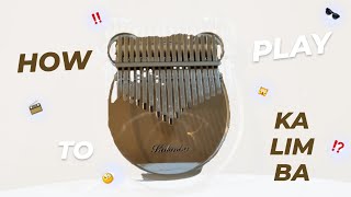 EASY KALIMBA S TUTORIAL FOR BEGINNERS‼️  quothow to play kalimbaquot [upl. by Matusow632]