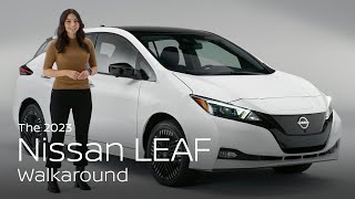 2023 Nissan LEAF EV Hatchback Walkaround amp Review [upl. by Jaenicke]