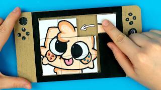 Drawing GOOB for DIY  Cardboard Puzzle Game  Dandys World [upl. by Risser]