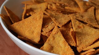 nachos recipe  homemade crispy nacho chips recipe [upl. by Oniram196]