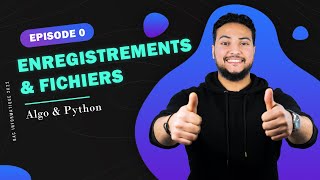 Bac Informatique 🔥2k22🔥 Les enregistrements et les fichiers Algo  Python👨‍💻 [upl. by Mercie]