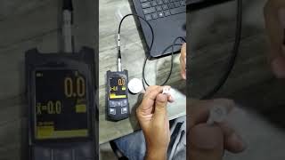 Coating Thickness Tester with PH3 Probe On Fastener [upl. by Ehud917]