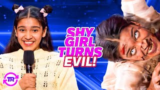 Shy Indian Girl Turns Into CREEPY Doll and FREAKS OUT the Judges on AGT 2024 [upl. by Otrebogad]