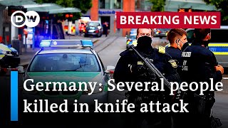 Germany 3 people killed in Würzburg knife attack  DW News [upl. by Lurie]