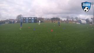 Techniektraining kappen draaien eerste aanname passing  Technical training ball mastery passing [upl. by Lila]