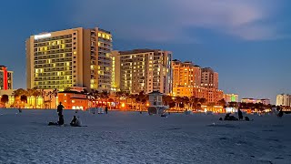 Clearwater Beach Florida After Hurricanes At Night Live Stream [upl. by Thekla]