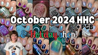 October 2024 HHC amp Holiday Shop amp Polished Gamers Box Nail Polish Swatches Hella Handmade Creations [upl. by Emmer132]