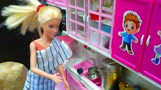 തടിയൻ 170Barbie doll all day routine in indian village  Barbie doll bedtime storBarbieskitchen [upl. by Lang]