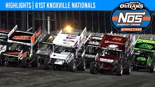 World of Outlaws NOS Energy Drink Sprint Cars Knoxville Raceway August 13 2022  HIGHLIGHTS [upl. by Anett]