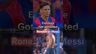 Everytime Ronaldo or Messi got pocketed😱 football messi ronaldo goats [upl. by Cudlip767]