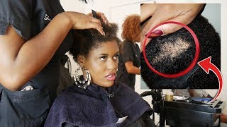 JAI UN ÉNORME TROU DANS LES CHEVEUX 😭   UPDATE APRÈS MON BIG CHOP [upl. by Nor]