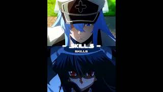 Akame vs Esdeath  anime akamegakill wisedit viral [upl. by Adnoyek]